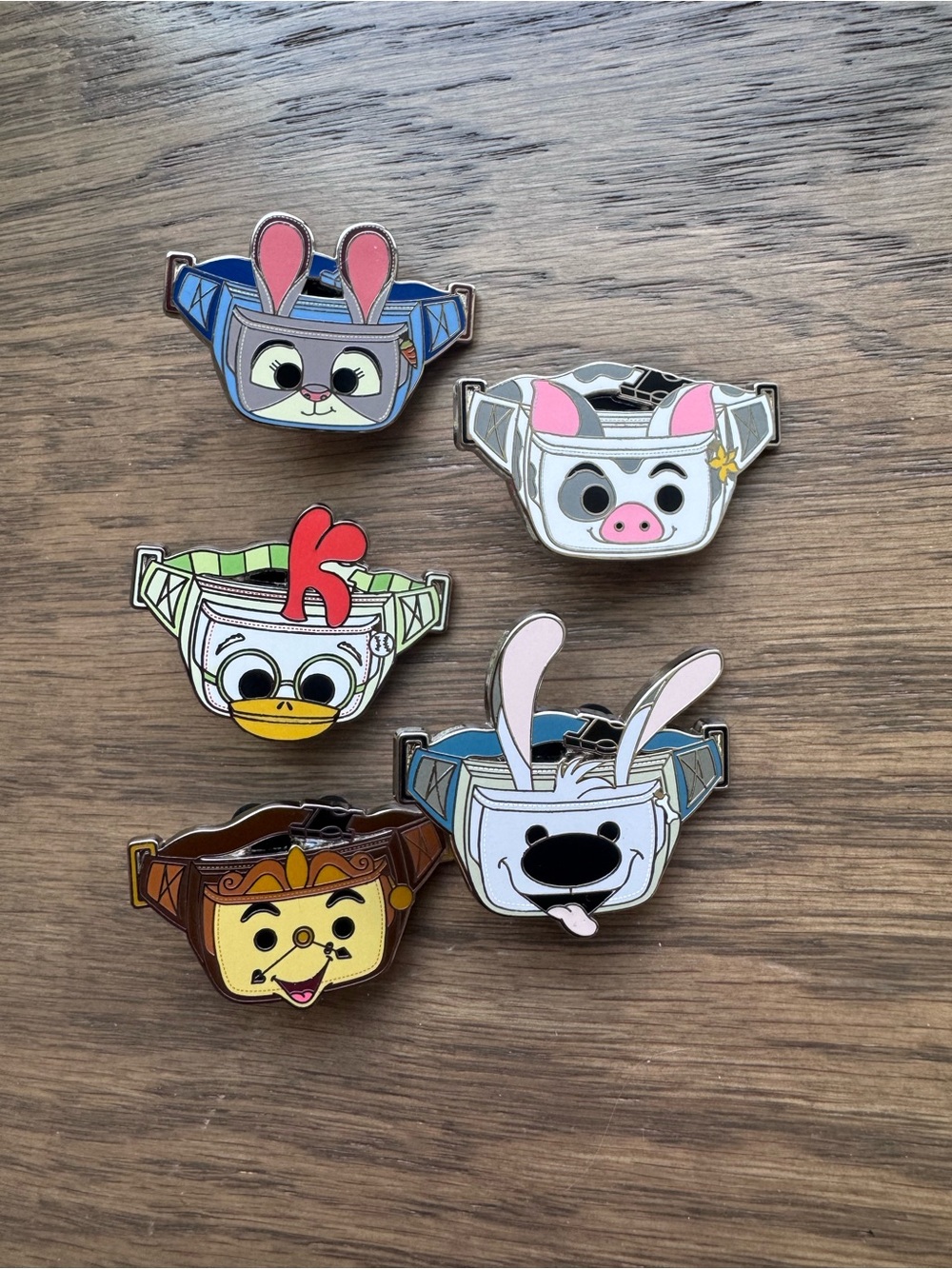Disney Fanntasy Fanny Pack Mystery Pins Lot of 5